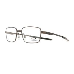 Armação de Óculos de Grau Masculino Oakley Retangular OX3036 303604 Cor Chumbo Acetinado