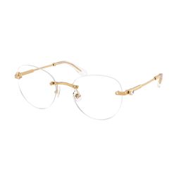 Armação de Óculos de Grau Feminina Swarovski Oval SK1021 Ouro