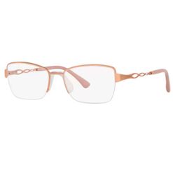 Armação de Óculos de Grau Feminina Platini Borboleta P91224 Rose Gold