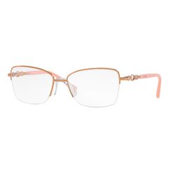 Armação de Óculos de Grau Feminina Platini Borboleta P91215B Cor Rose Gold