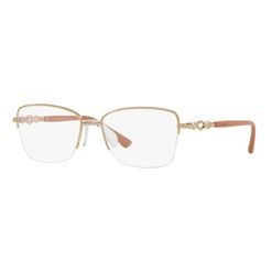Armação de Óculos de Grau Feminina Platini Borboleta P91215B Cor Ouro Pálido