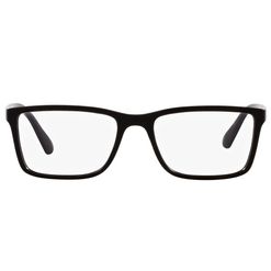 Armação de Óculos de Grau Masculino Tecnol Retangular TN3089 Cor Preto