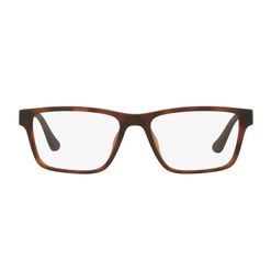 Armação de Óculos de Grau Masculino Tecnol Retangular TN3095U M788 Cor Tartaruga