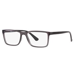 Armação de Óculos de Grau Masculino Tecnol Retangular TN3089 Cor Cinza