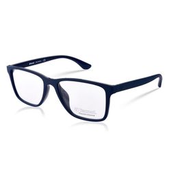 Armação de Óculos de Grau Masculino Tecnol Retangular TN3093U Cor Azul Escuro