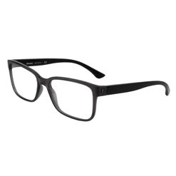 Armação de Óculos de Grau Masculino Tecnol Retangular TN3083 Cor Transparente e Preto