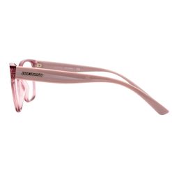 Armação de Óculos de Grau Feminina Jean Monnier Quadrado J83253 Cor Rosa