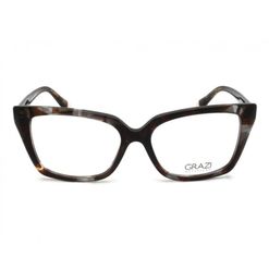 Armação de Óculos de Grau Feminina Grazi Borboleta GZ3123 Cor Marrom Escuro Tartaruga