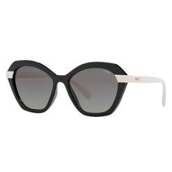 Óculos de Sol Feminino Grazi Irregular GZ4059 Cor Preto e Branco Gelo