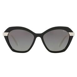 Óculos de Sol Feminino Grazi Irregular GZ4059 Cor Preto e Branco Gelo