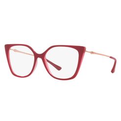 Armação de Óculos de Grau Feminino com Clipon Grazi Gatinho GZ4058 Cor Borgonha