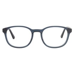 Armação de Óculos de Grau Unissex Atitude Redondo AT7177 Cor Azul Translúcido