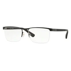 Armação de Óculos de Grau Masculino Platini Retangular P91177 Cor Preto Acetinado
