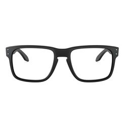 Armação de Óculos de Grau Masculino Oakley Quadrado OX8156L Cor Preto Acetinado
