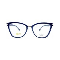 Armação de Óculos de Grau Feminina Ana Hickmann Quadrado AH6432 Cor Azul Marinho