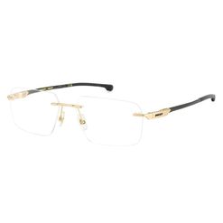 Armação de Óculos de Grau Masculino Carrera Ducati Retangular Carduc 39 AOZ Cor Dourado Fosco