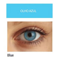 Lente de Contato Optima Natural Look Cor Blue - 1 Lente por Embalagem