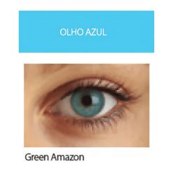 Lentes de Contato Optima Natural Look Cor Green Amazon 1 Par