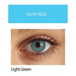 Lente de Contato Optima Natural Look Cor Light Green - 1 Lente por Embalagem