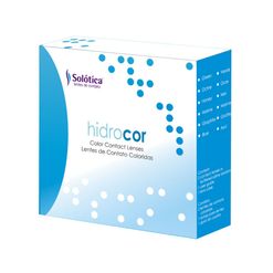 Kit de Lentes de Contato Hidrocor Anual Cor Mel 1 Par