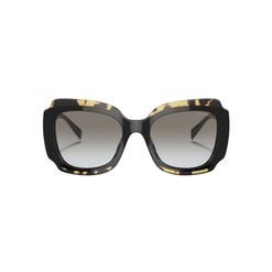 Óculos de Sol Feminino Prada Quadrado PR 16YS Cor Preto e Havana