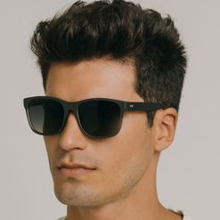 Óculos de sol Dnz Masculino 2 4236 Quadrado Cor Preto