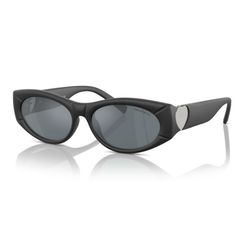 Óculos de Sol Feminino Tiffany Oval TF4222U Cor Preto