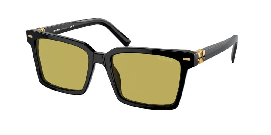 Óculos de Sol Miu Miu MU 13ZS Sofisticação Preto e Verde - Óticas