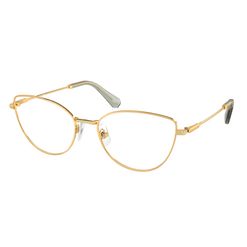 Armação de Óculos de Grau Feminina Swarovski Gatinho SK1012 Cor Dourado