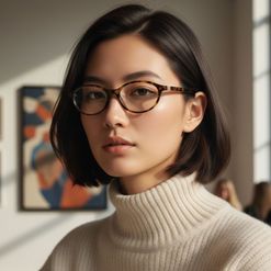 Armação de Óculos de Grau Feminina Miu Miu Oval MU 09XV Cor Tartaruga Amarelo