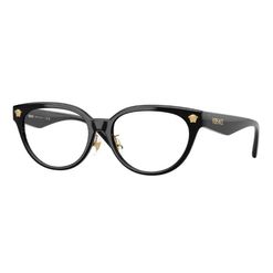 Armação de Óculos de Grau Feminina Versace Oval VE3370D Cor Preto