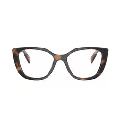 Armação de Óculos de Grau Feminina Prada Gatinho PR B04V Cor Tartaruga Malva