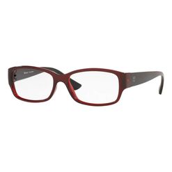 Armação de Óculos de Grau Feminina Tecnol Retangular TN3076 Cor Vermelho